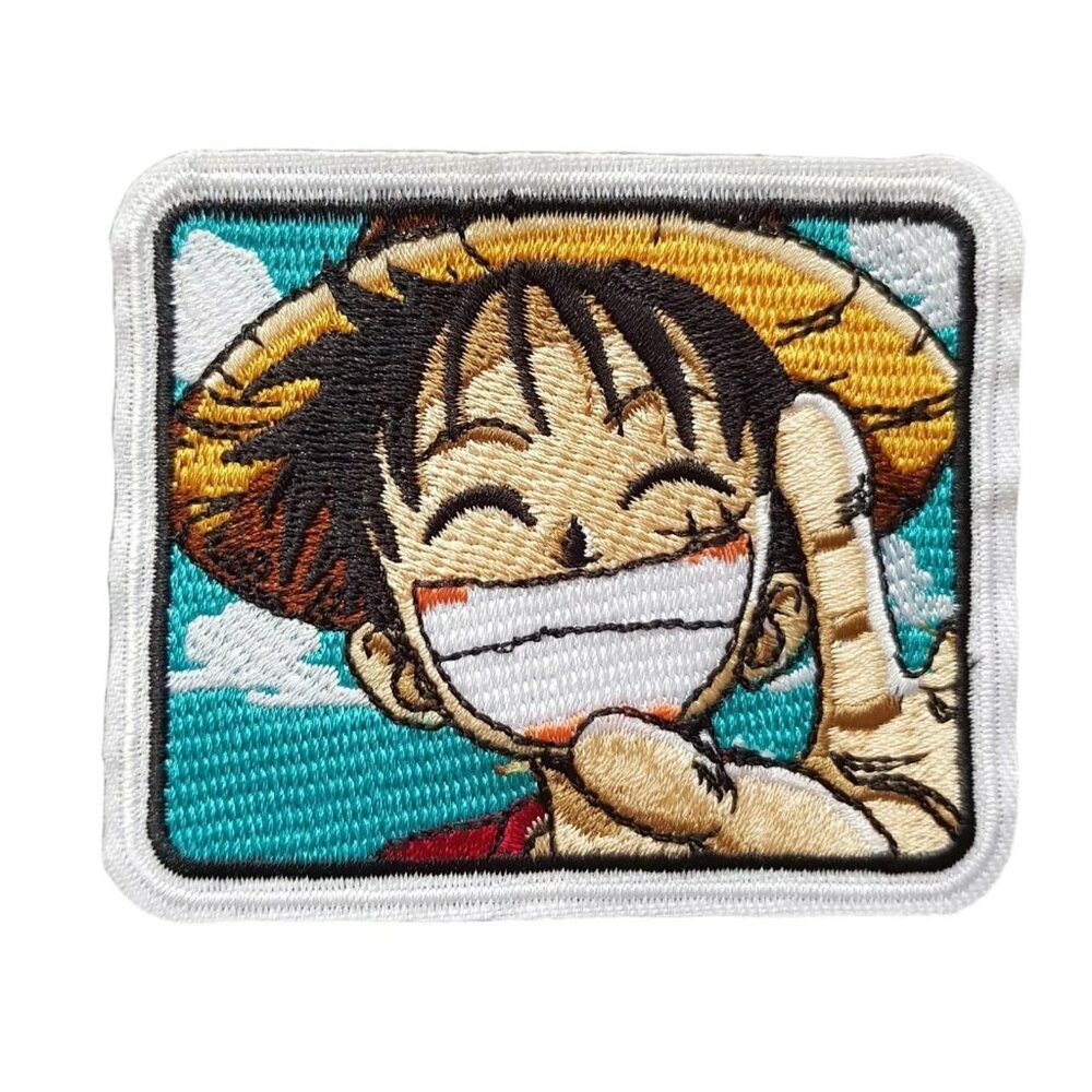 3/$15: One Piece Series Monkey D. Luffy Straw Hat Embroidered Iron On Patch